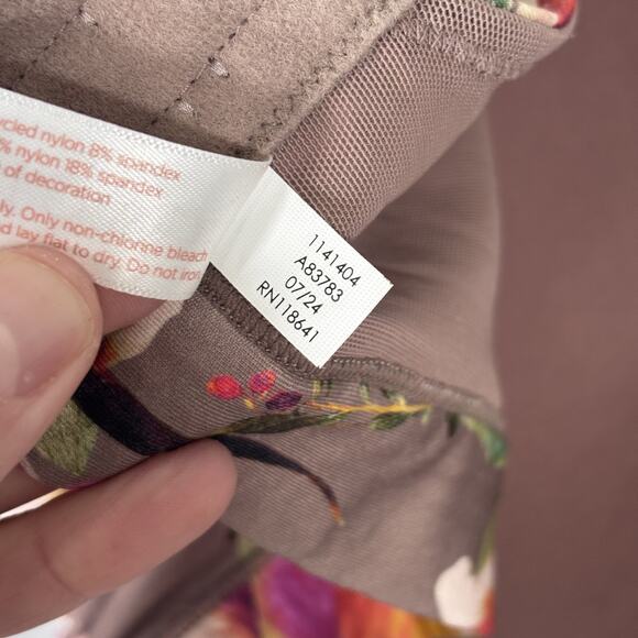 Cacique Bra 42DDD Full Coverage Underwire Lightly Lined Mesh Brown Neutrals - Picture 9 of 10